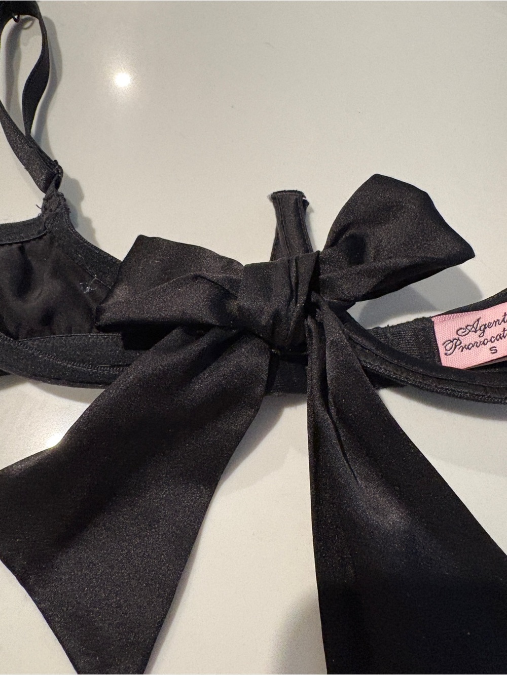 Agent Provocateur Black Bow-Front Bra - Picture 2 of 4